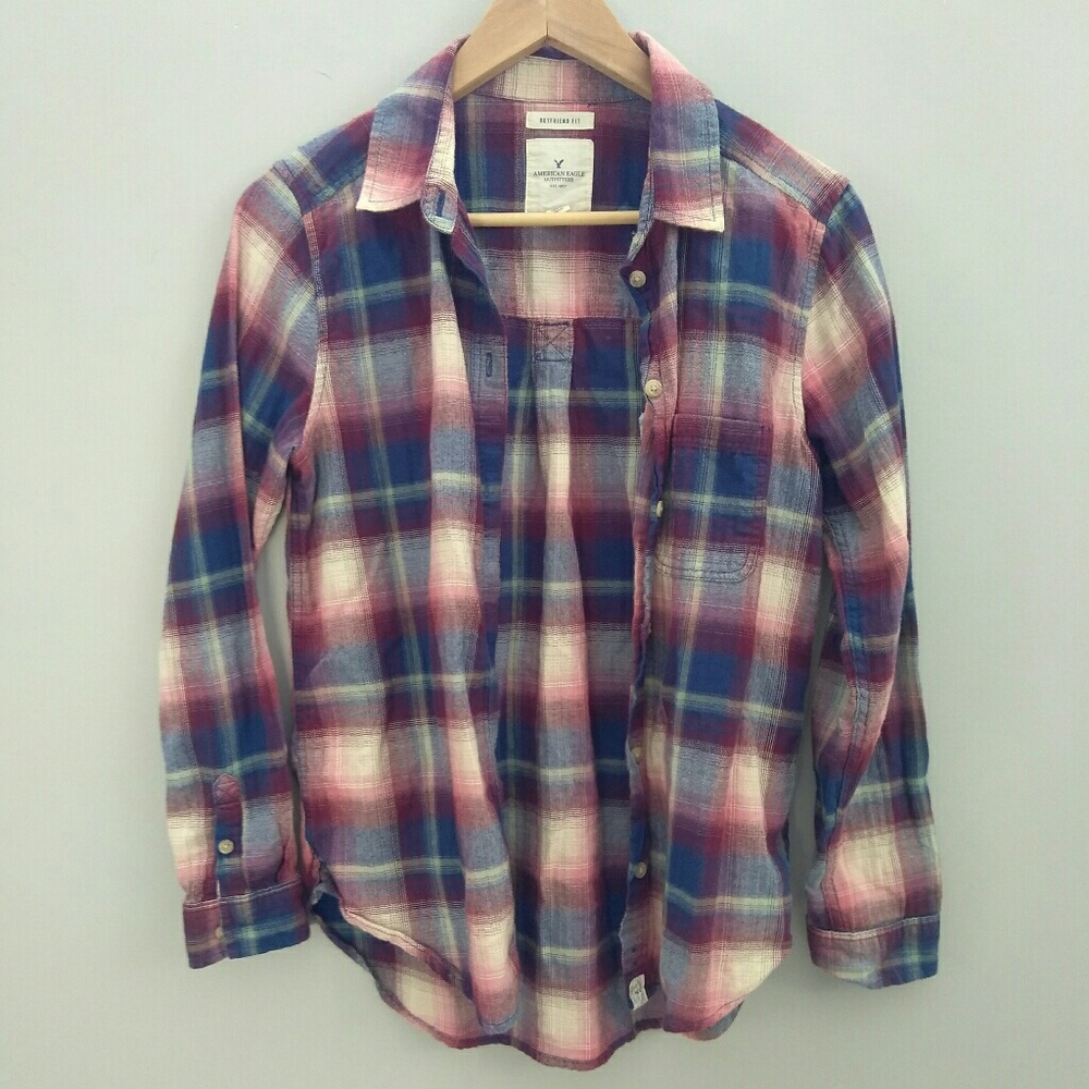 American Eagle Boyfriend Fit flannel